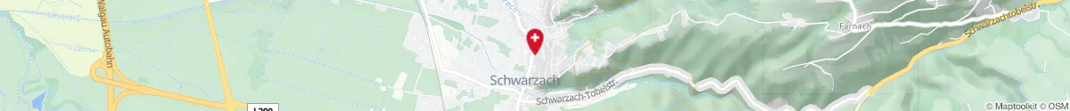 Kartendarstellung des Standorts für Heilquell-Apotheke in 6858 Schwarzach